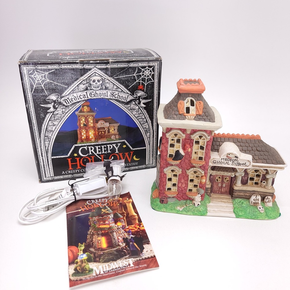 Midwest of Cannon Falls Creepy Hollow Medical Ghoul School Halloween Village Box